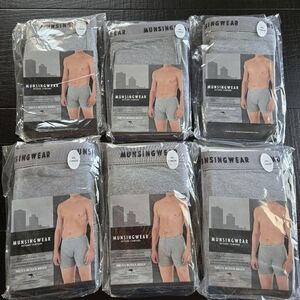 Munsingwear Gray Boxer Briefs with Elastic Waistband